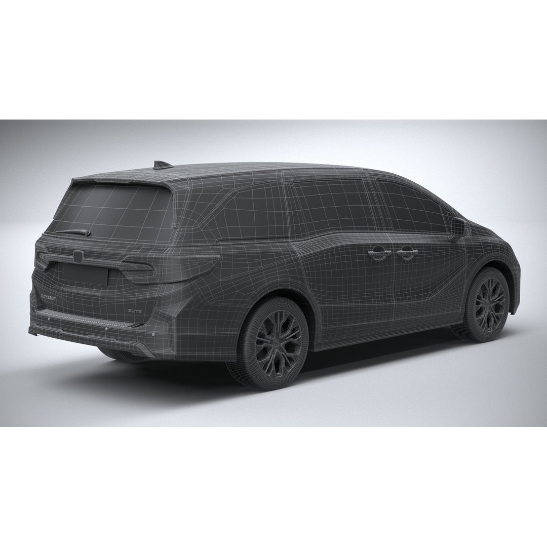 Honda Odyssey 2025 3D Model – High Poly Car Asset, FBX, OBJ