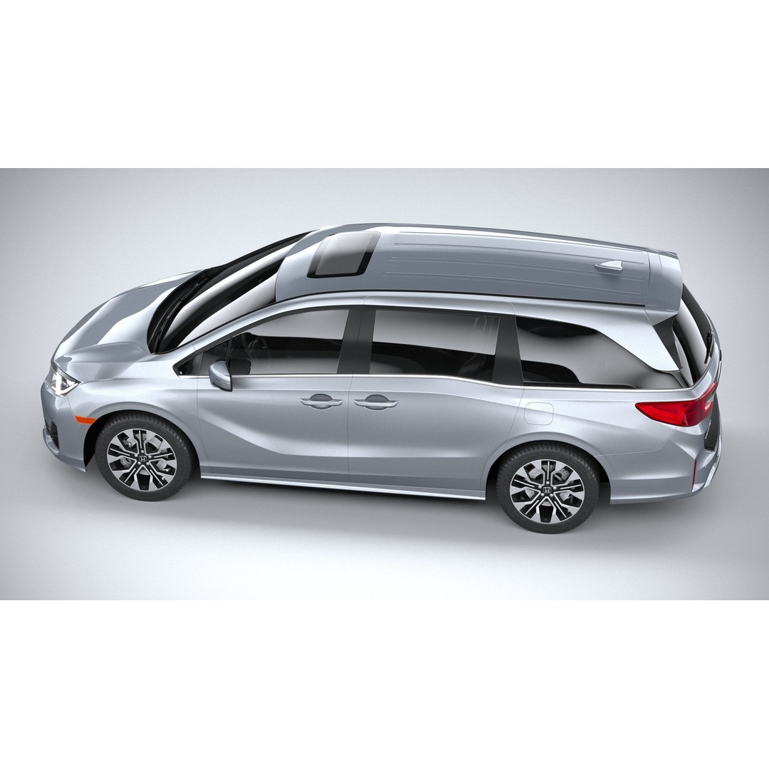 Honda Odyssey 2025 3D Model – High Poly Car Asset, FBX, OBJ - View 11