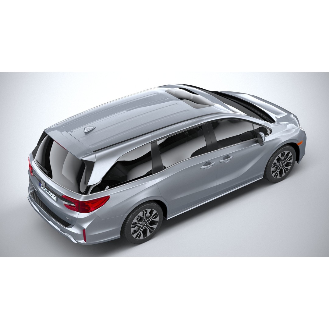 Honda Odyssey 2025 3D Model – High Poly Car Asset, FBX, OBJ - View 12