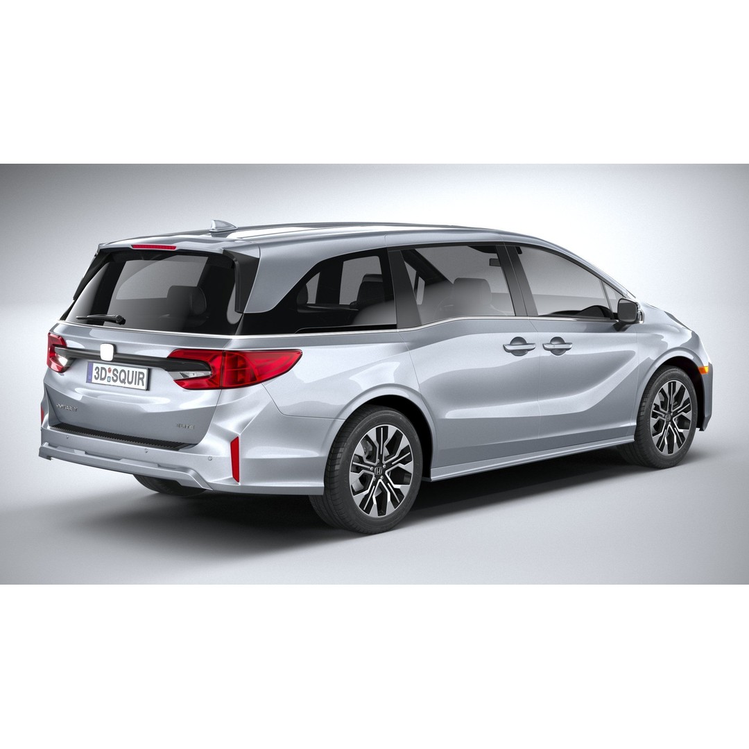 Honda Odyssey 2025 3D Model – High Poly Car Asset, FBX, OBJ - View 19