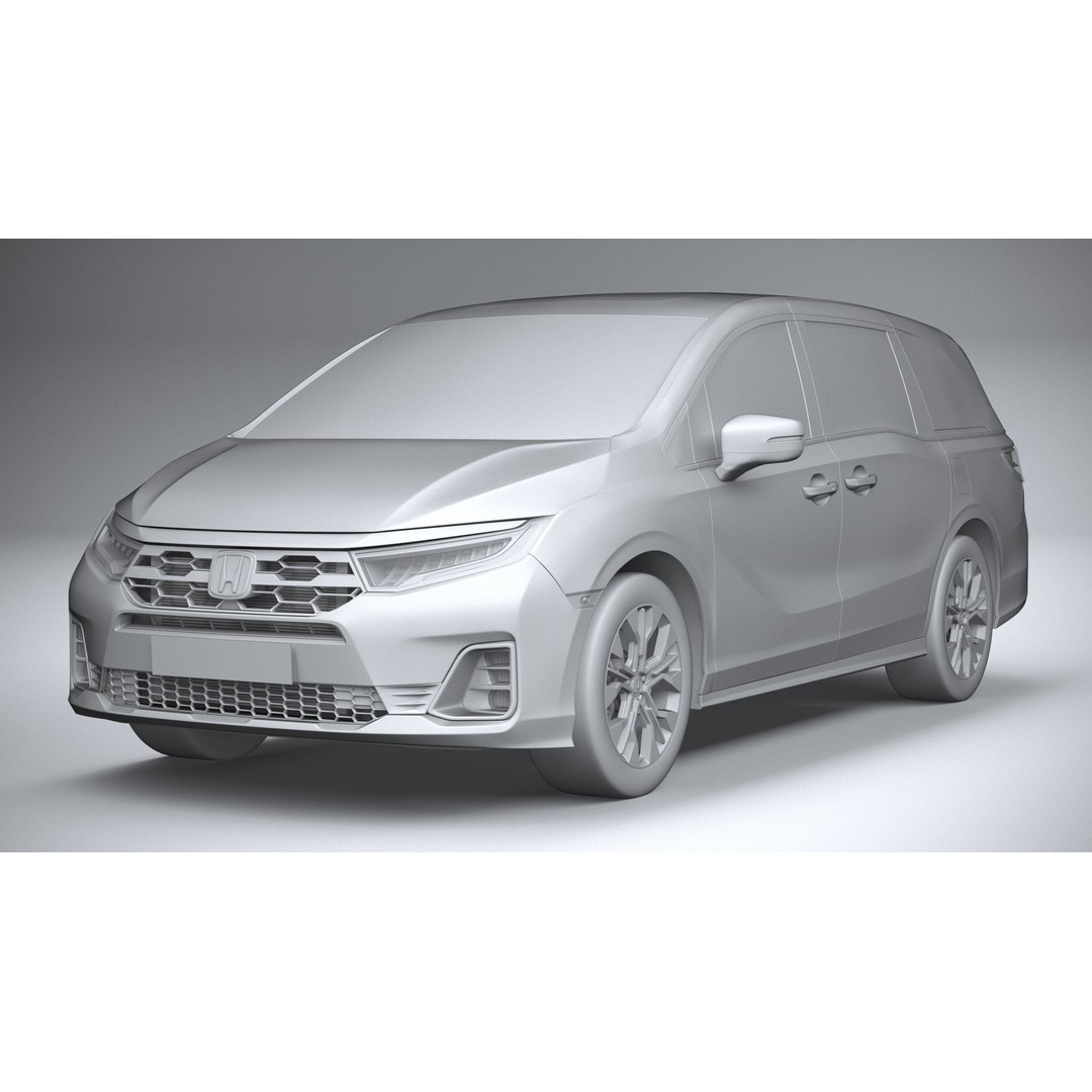 Honda Odyssey 2025 3D Model – High Poly Car Asset, FBX, OBJ - View 22