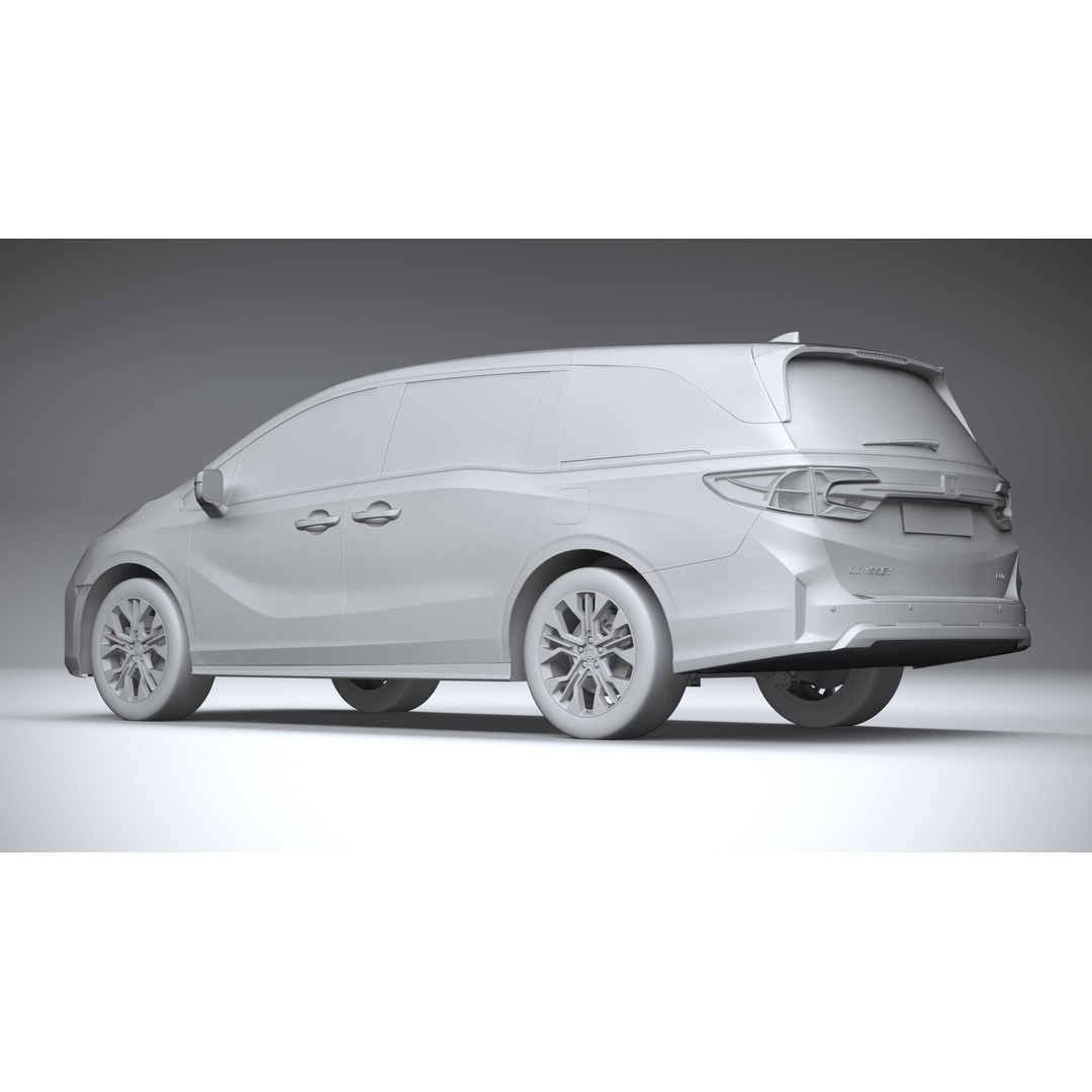 Honda Odyssey 2025 3D Model – High Poly Car Asset, FBX, OBJ - View 23