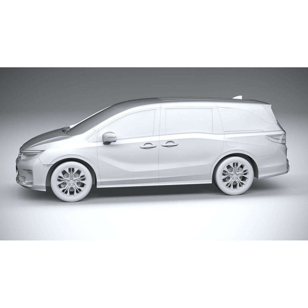 Honda Odyssey 2025 3D Model – High Poly Car Asset, FBX, OBJ - View 24