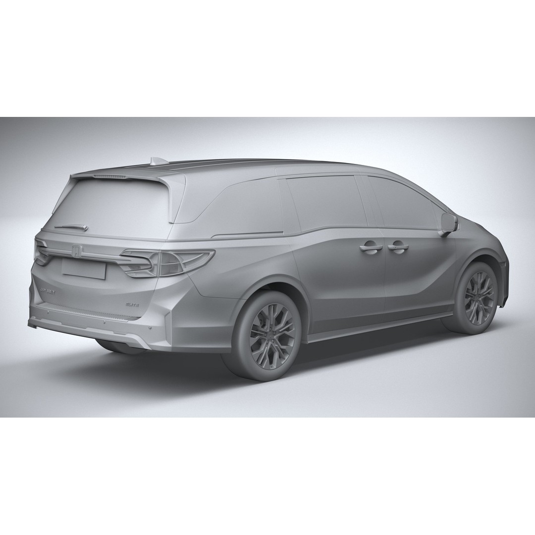 Honda Odyssey 2025 3D Model – High Poly Car Asset, FBX, OBJ - View 27