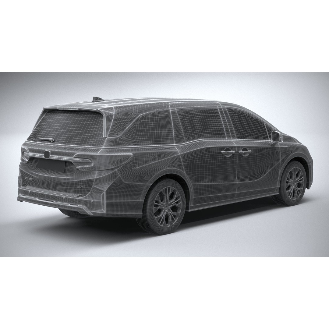 Honda Odyssey 2025 3D Model – High Poly Car Asset, FBX, OBJ - View 29