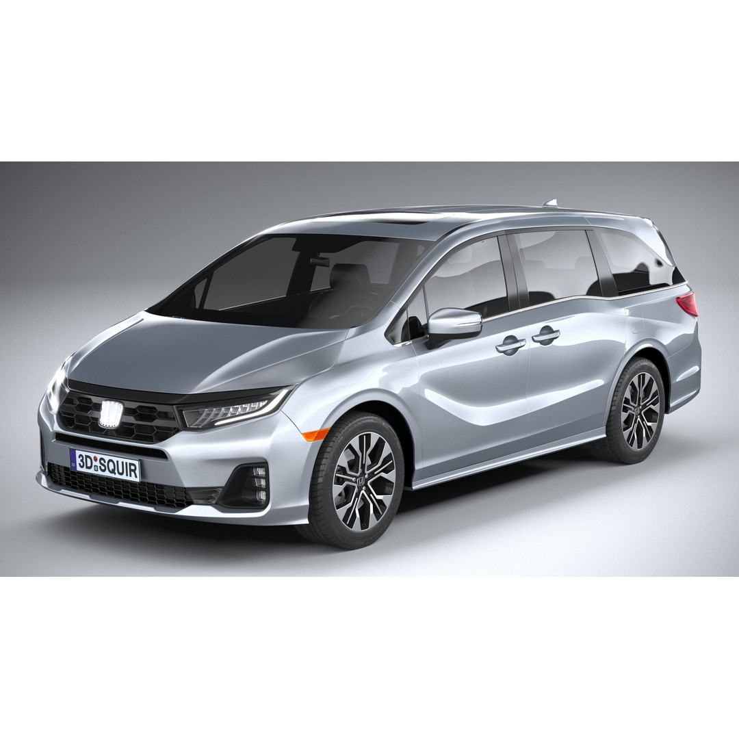 Honda Odyssey 2025 3D Model – High Poly Car Asset, FBX, OBJ - View 3