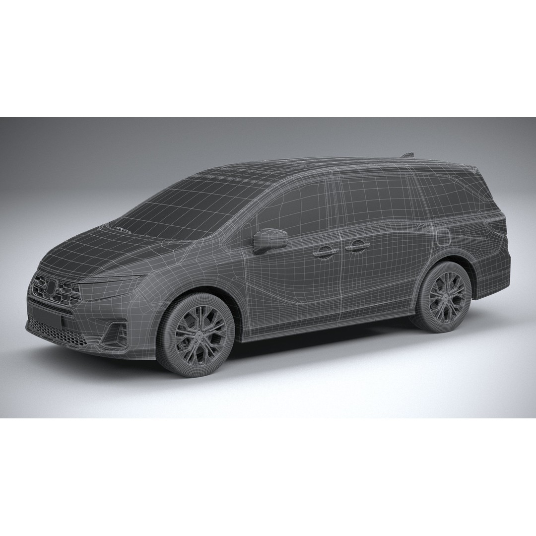 Honda Odyssey 2025 3D Model – High Poly Car Asset, FBX, OBJ - View 30
