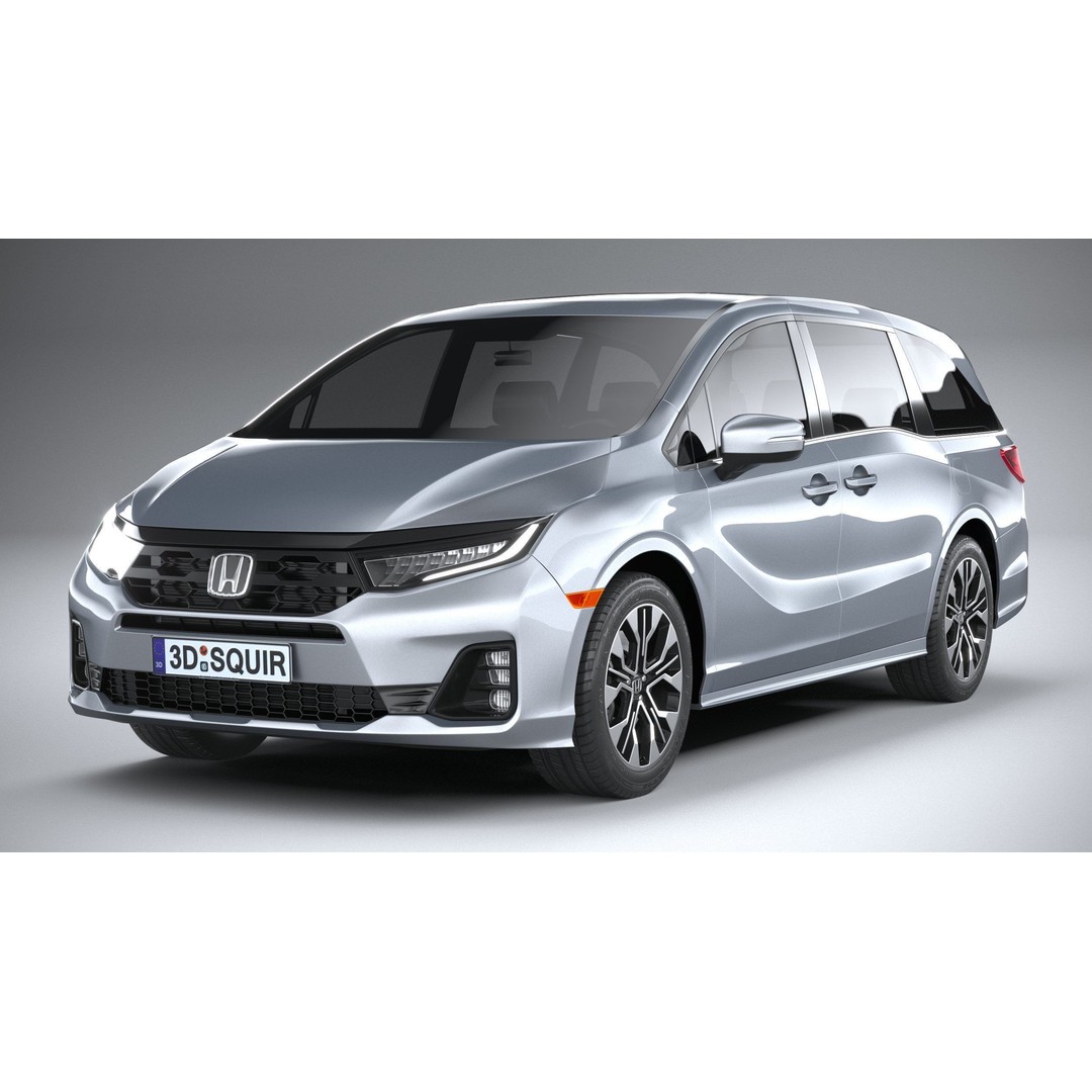 Honda Odyssey 2025 3D Model – High Poly Car Asset, FBX, OBJ - View 4