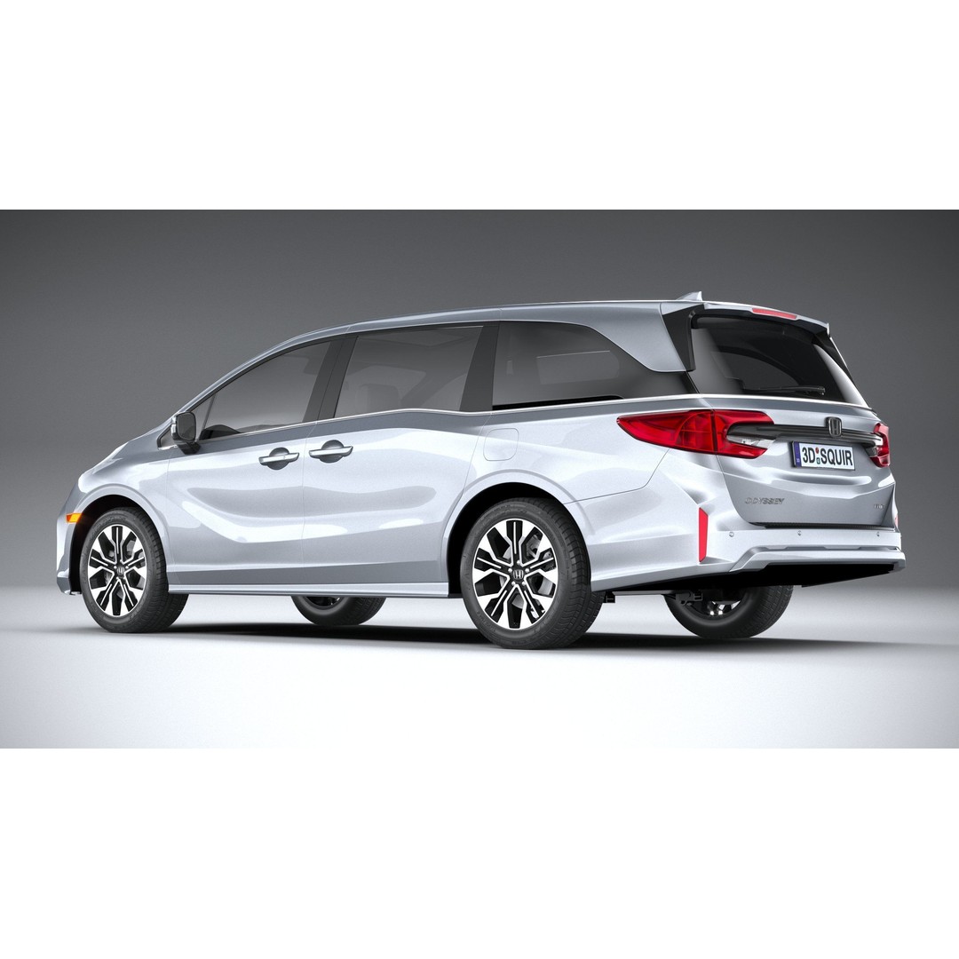 Honda Odyssey 2025 3D Model – High Poly Car Asset, FBX, OBJ - View 7