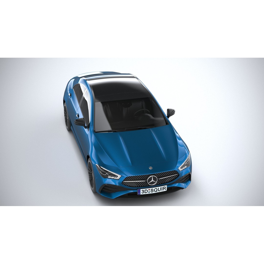 Mercedes-Benz CLA 2024 3D Model – High Poly Car Asset, FBX, OBJ - View 10