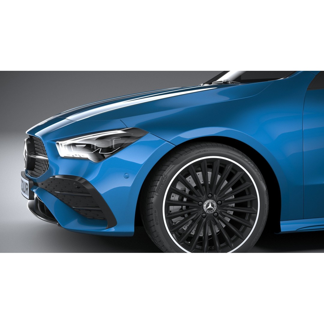 Mercedes-Benz CLA 2024 3D Model – High Poly Car Asset, FBX, OBJ - View 11