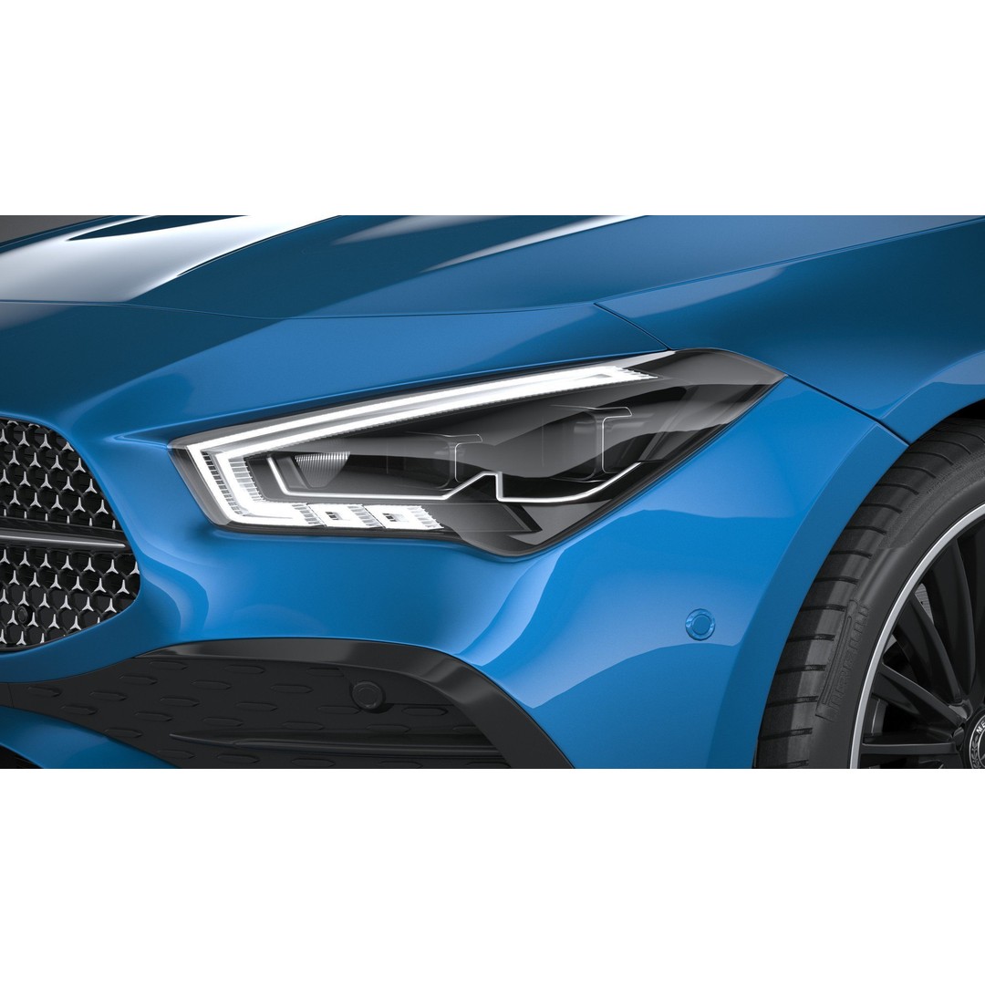 Mercedes-Benz CLA 2024 3D Model – High Poly Car Asset, FBX, OBJ - View 14