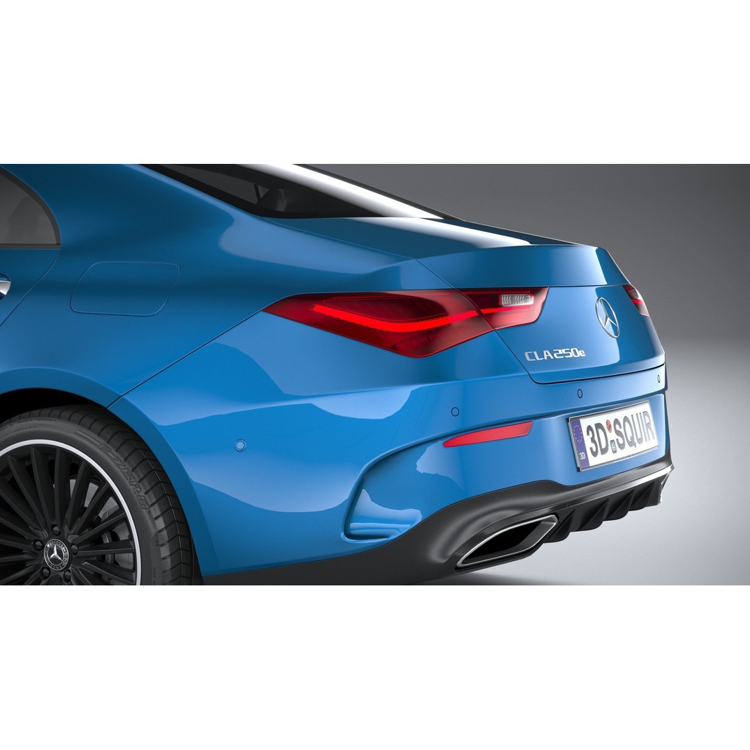 Mercedes-Benz CLA 2024 3D Model – High Poly Car Asset, FBX, OBJ - View 16