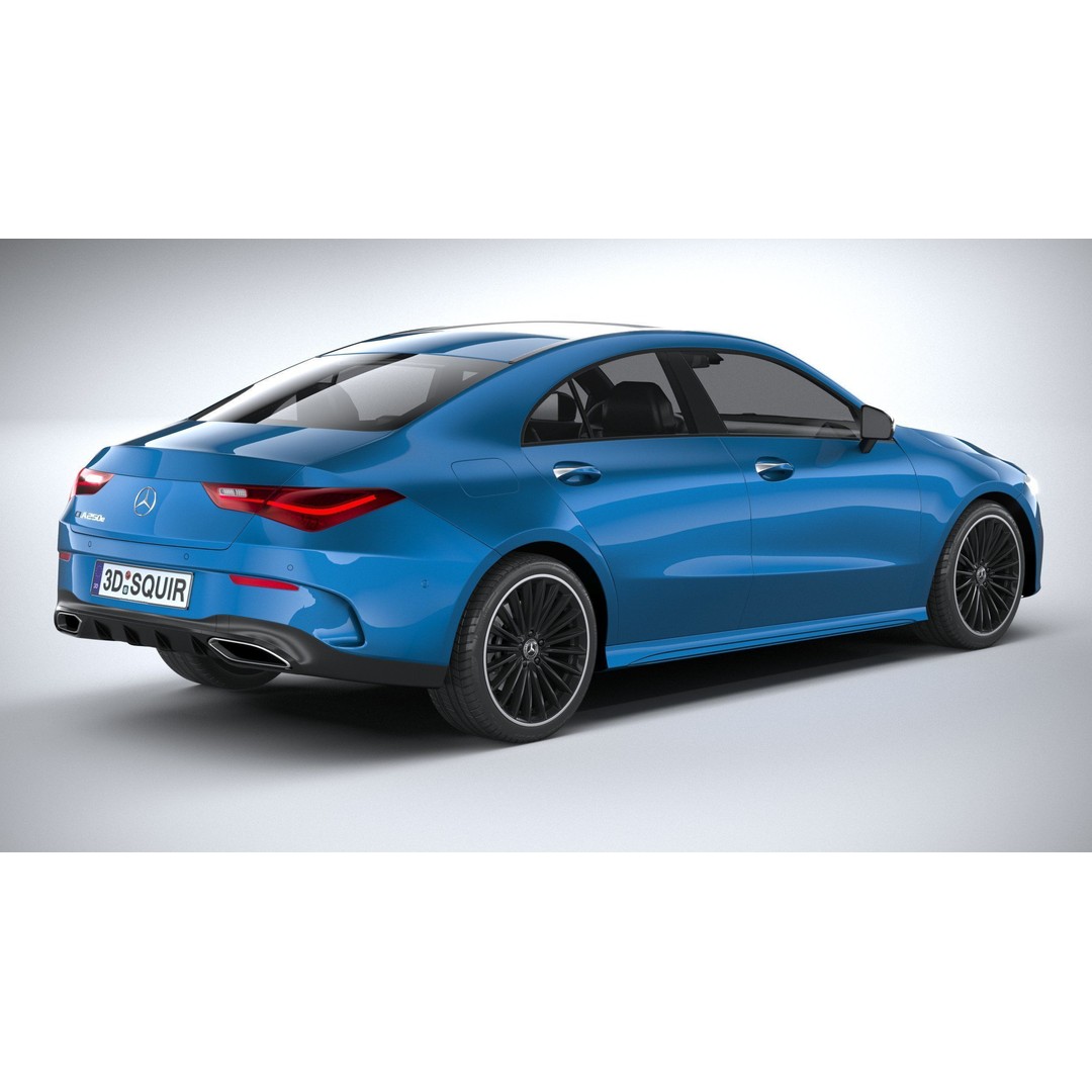 Mercedes-Benz CLA 2024 3D Model – High Poly Car Asset, FBX, OBJ - View 17