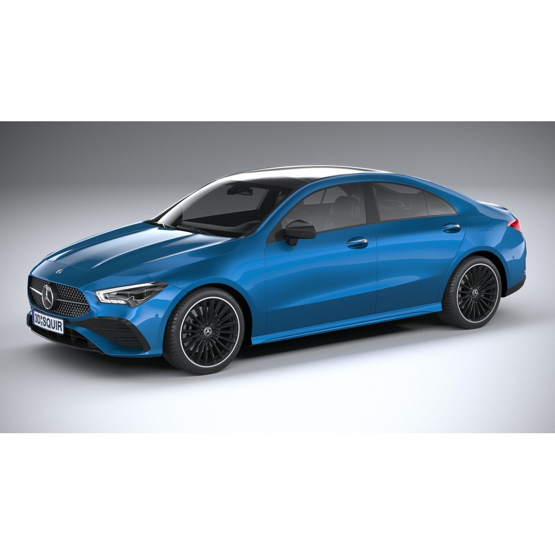 Mercedes-Benz CLA 2024 3D Model – High Poly Car Asset, FBX, OBJ - View 19
