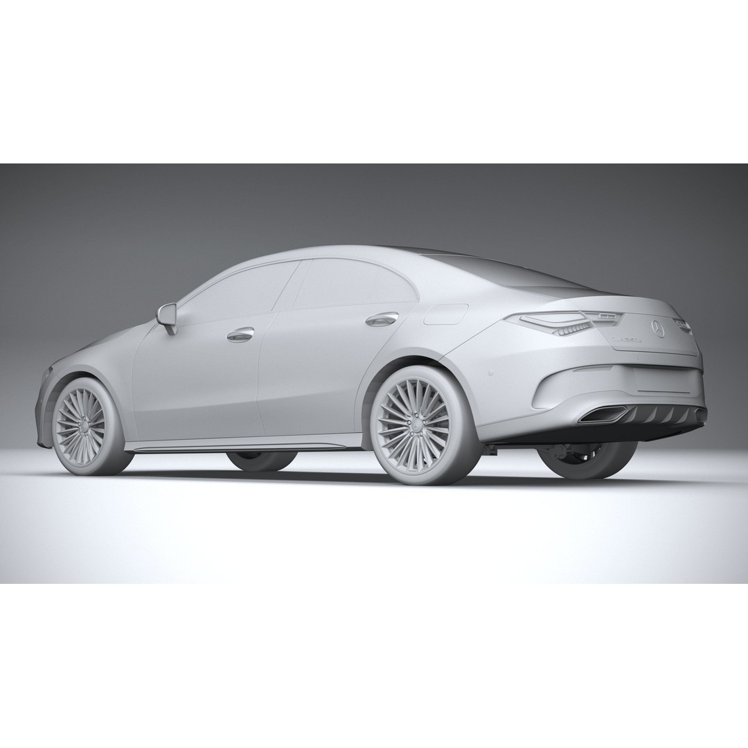 Mercedes-Benz CLA 2024 3D Model – High Poly Car Asset, FBX, OBJ - View 21