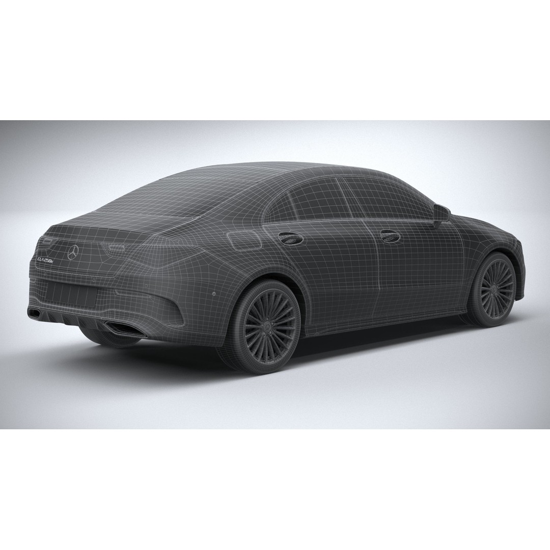 Mercedes-Benz CLA 2024 3D Model – High Poly Car Asset, FBX, OBJ - View 24