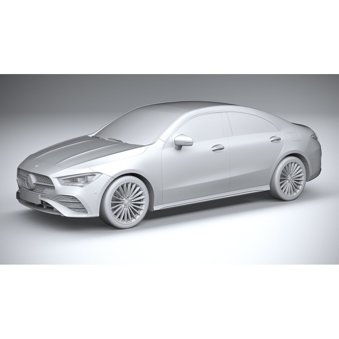 Mercedes-Benz CLA 2024 3D Model – High Poly Car Asset, FBX, OBJ - View 26
