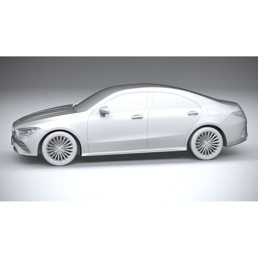 Mercedes-Benz CLA 2024 3D Model – High Poly Car Asset, FBX, OBJ - View 27