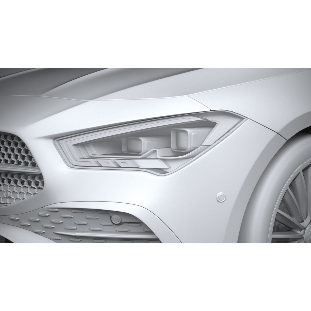 Mercedes-Benz CLA 2024 3D Model – High Poly Car Asset, FBX, OBJ - View 28
