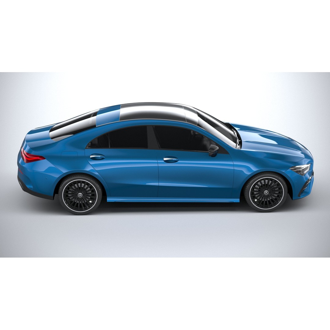 Mercedes-Benz CLA 2024 3D Model – High Poly Car Asset, FBX, OBJ - View 5