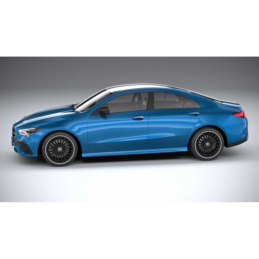 Mercedes-Benz CLA 2024 3D Model – High Poly Car Asset, FBX, OBJ - View 7