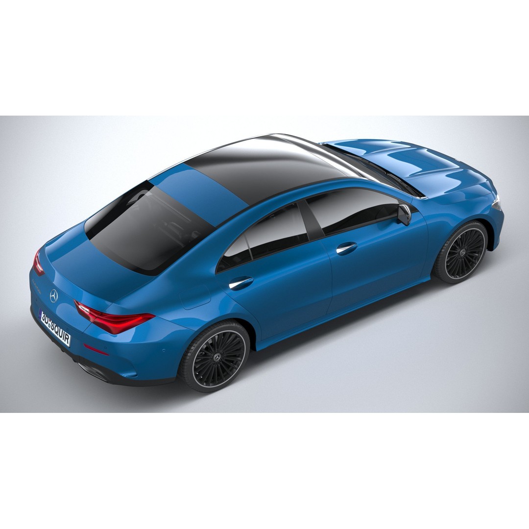 Mercedes-Benz CLA 2024 3D Model – High Poly Car Asset, FBX, OBJ - View 8