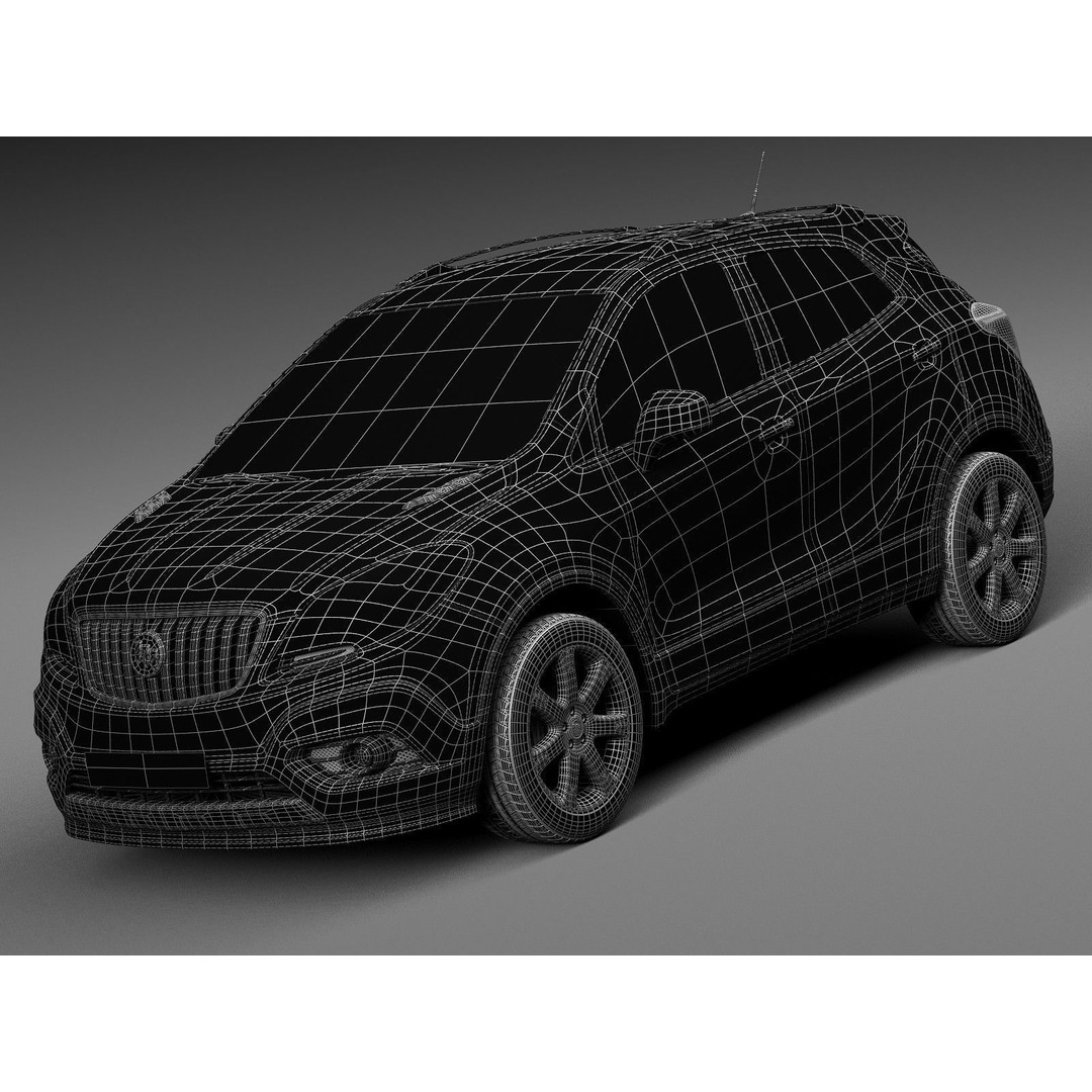 Buick Encore 3D Model – Compact SUV, Game Ready, FBX, Blender - View 16