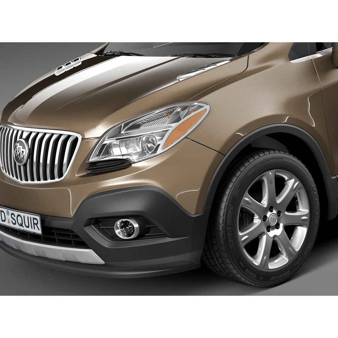 Buick Encore 3D Model – Compact SUV, Game Ready, FBX, Blender - View 4