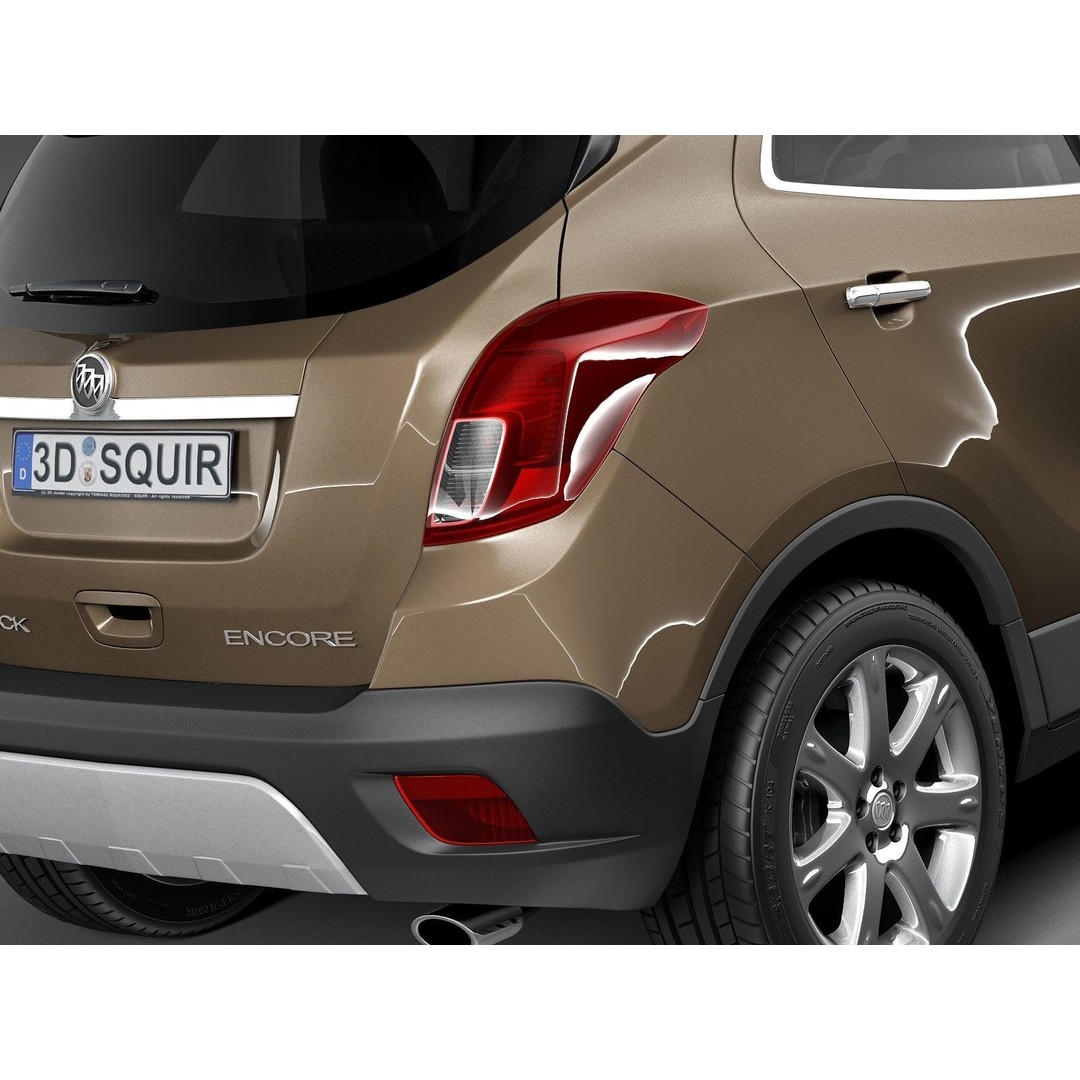 Buick Encore 3D Model – Compact SUV, Game Ready, FBX, Blender - View 5