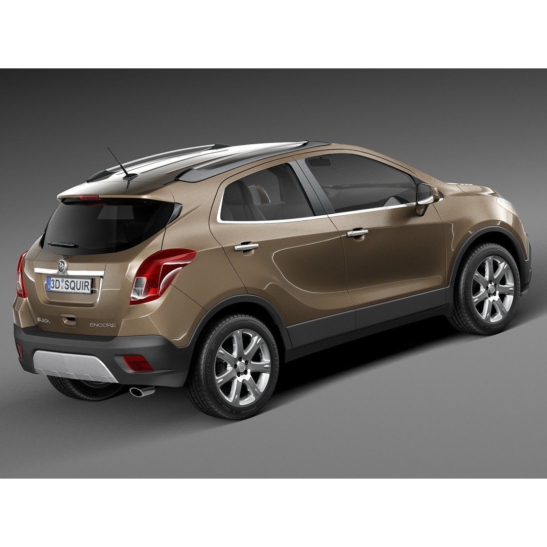 Buick Encore 3D Model – Compact SUV, Game Ready, FBX, Blender - View 6