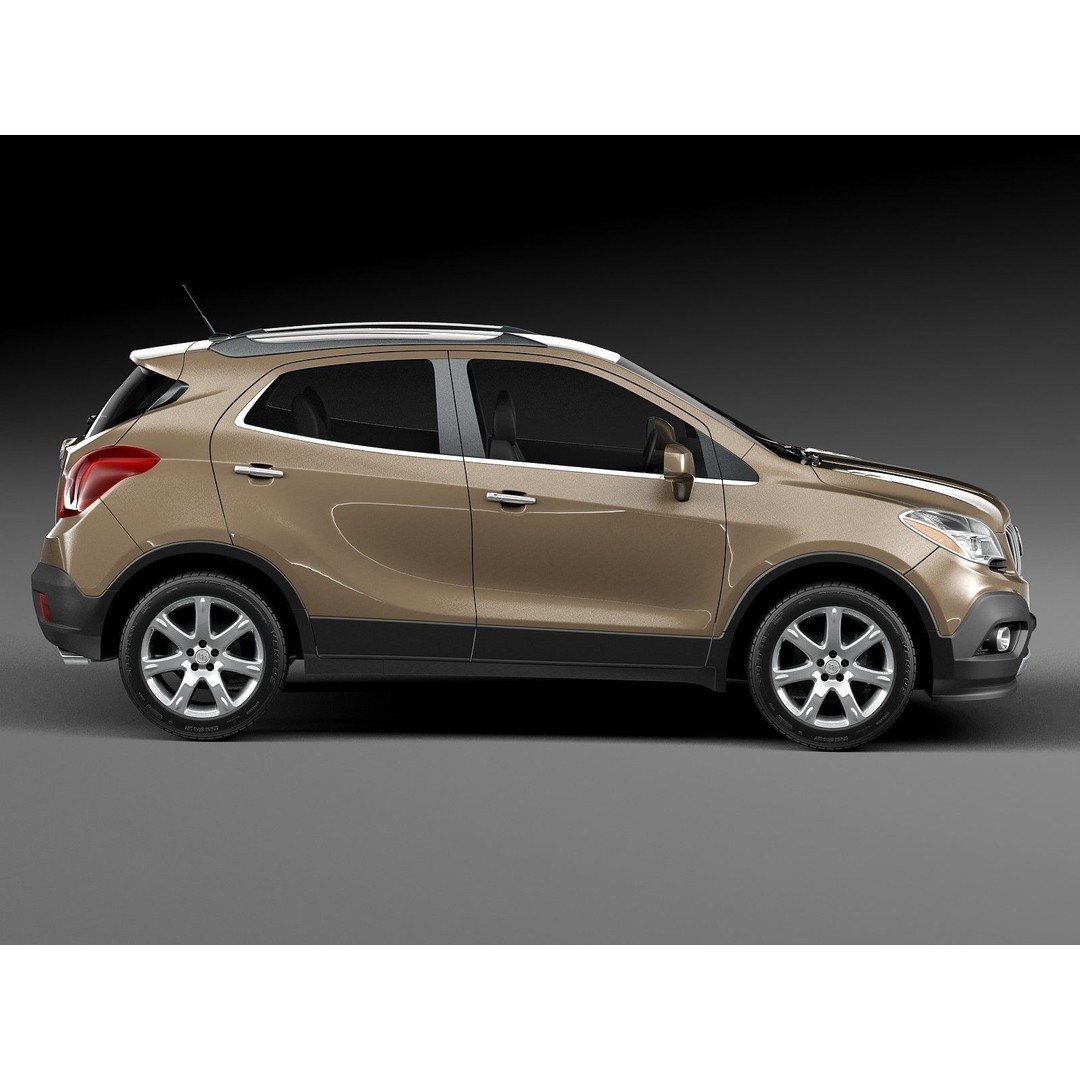 Buick Encore 3D Model – Compact SUV, Game Ready, FBX, Blender - View 8