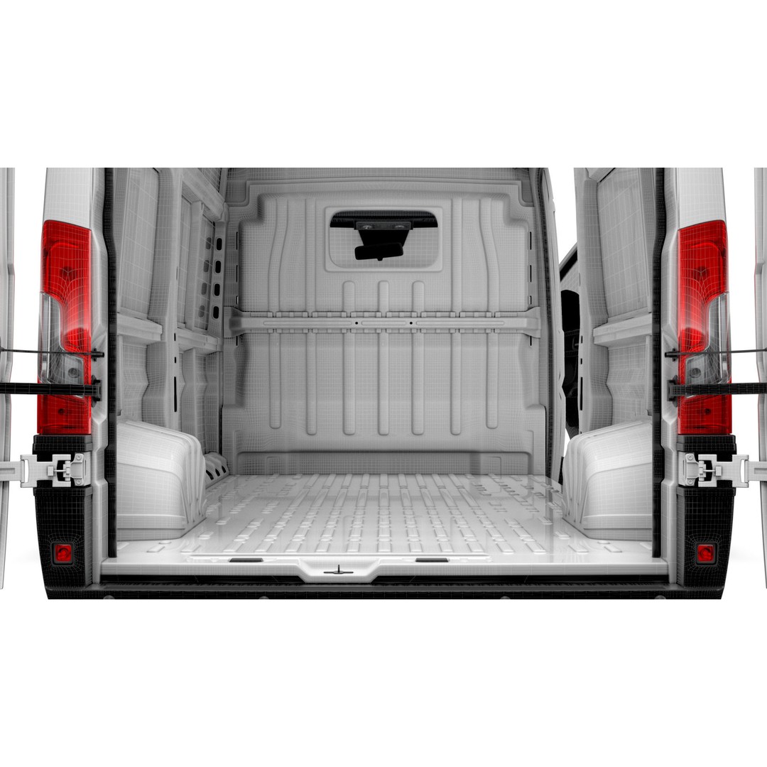 RAM Promaster Van L3H2 HQ Interior 3D Model – High Poly Vehicle Asset, FBX