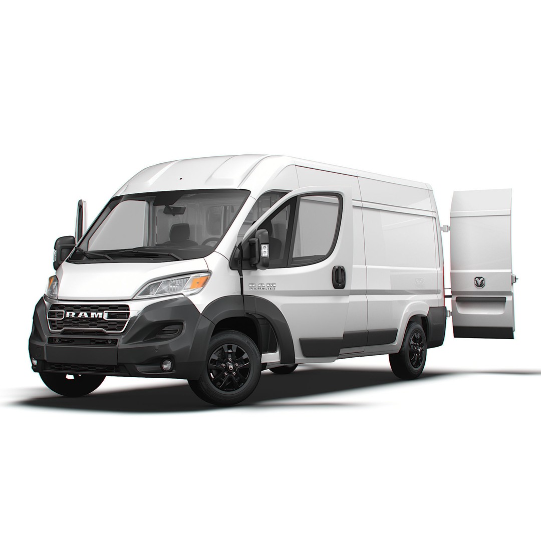 RAM Promaster Van L3H2 HQ Interior 3D Model – High Poly Vehicle Asset, FBX - View 10