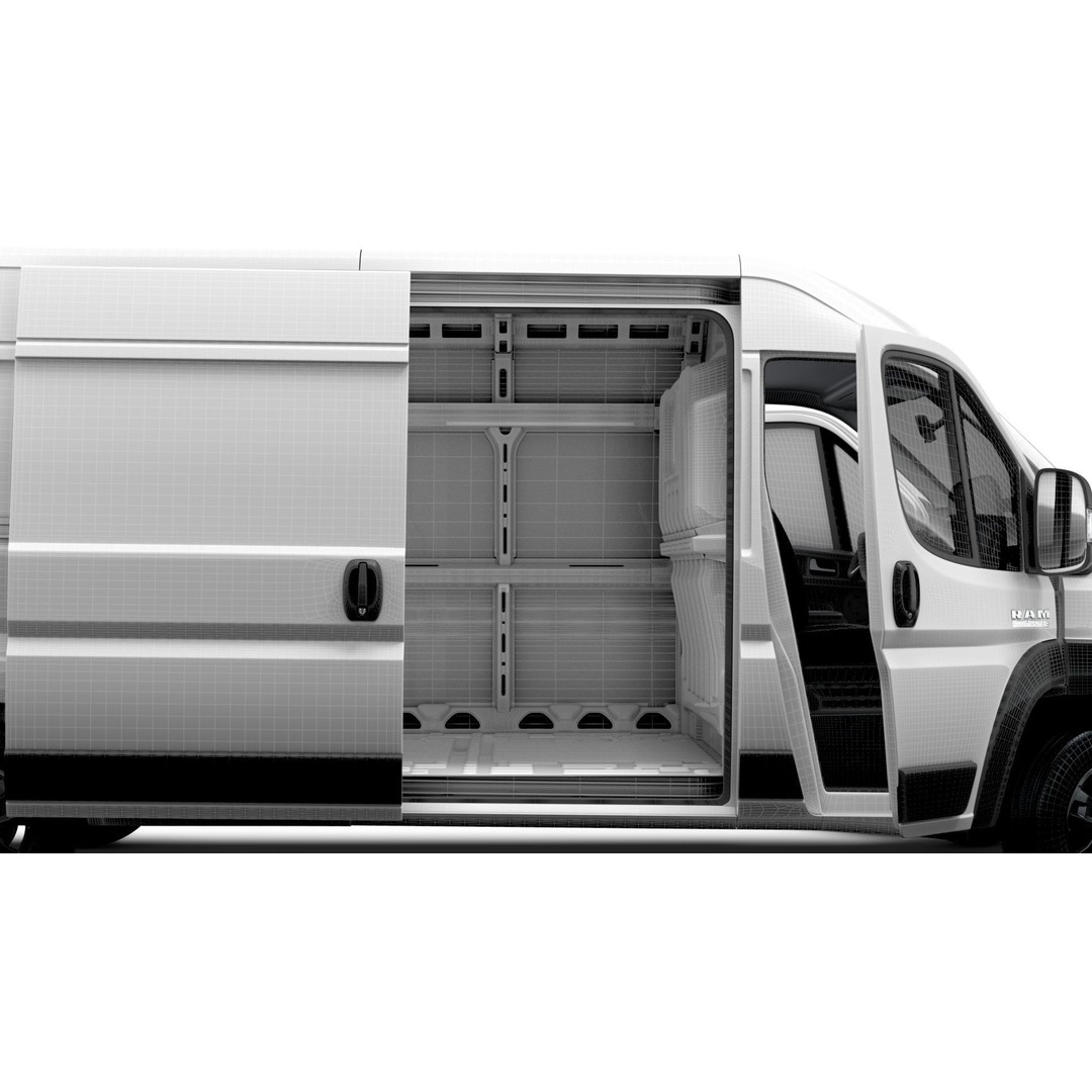 RAM Promaster Van L3H2 HQ Interior 3D Model – High Poly Vehicle Asset, FBX - View 17