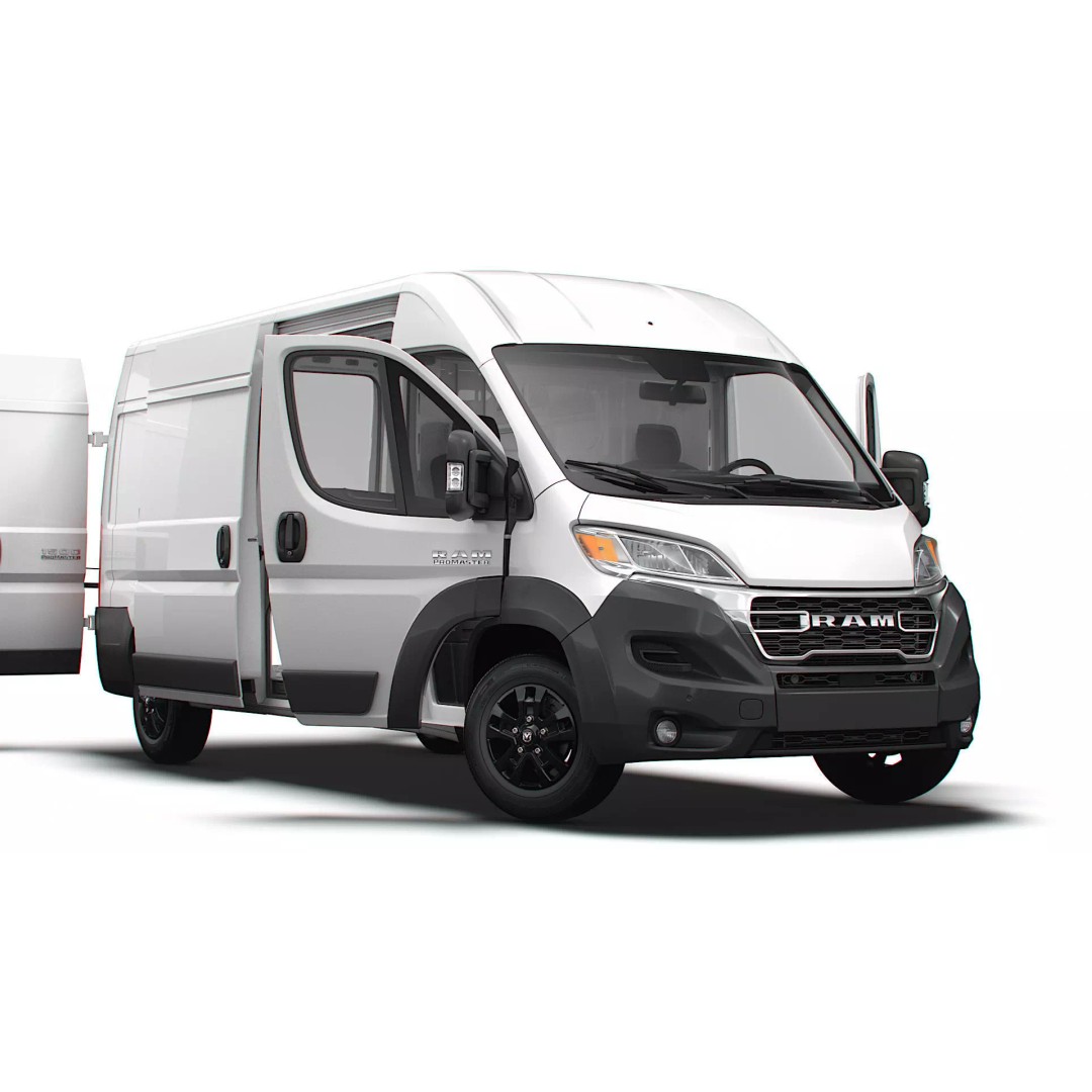 RAM Promaster Van L3H2 HQ Interior 3D Model – High Poly Vehicle Asset, FBX - View 2