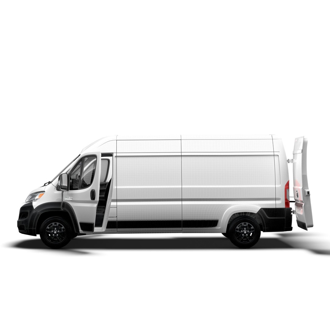 RAM Promaster Van L3H2 HQ Interior 3D Model – High Poly Vehicle Asset, FBX - View 20