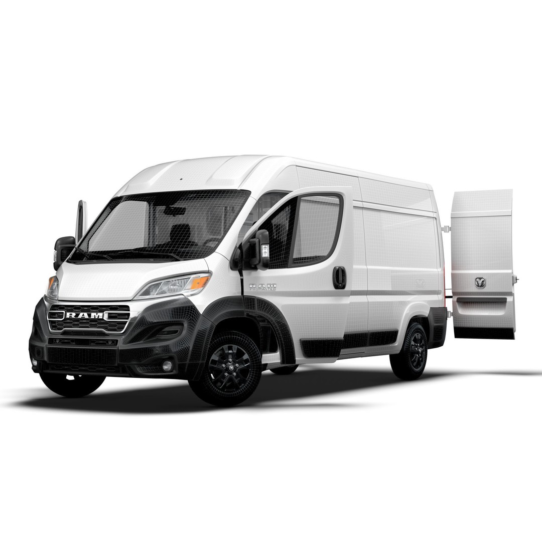 RAM Promaster Van L3H2 HQ Interior 3D Model – High Poly Vehicle Asset, FBX - View 24