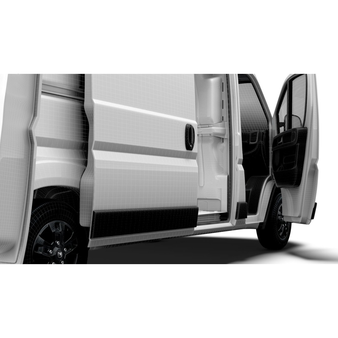 RAM Promaster Van L3H2 HQ Interior 3D Model – High Poly Vehicle Asset, FBX - View 27