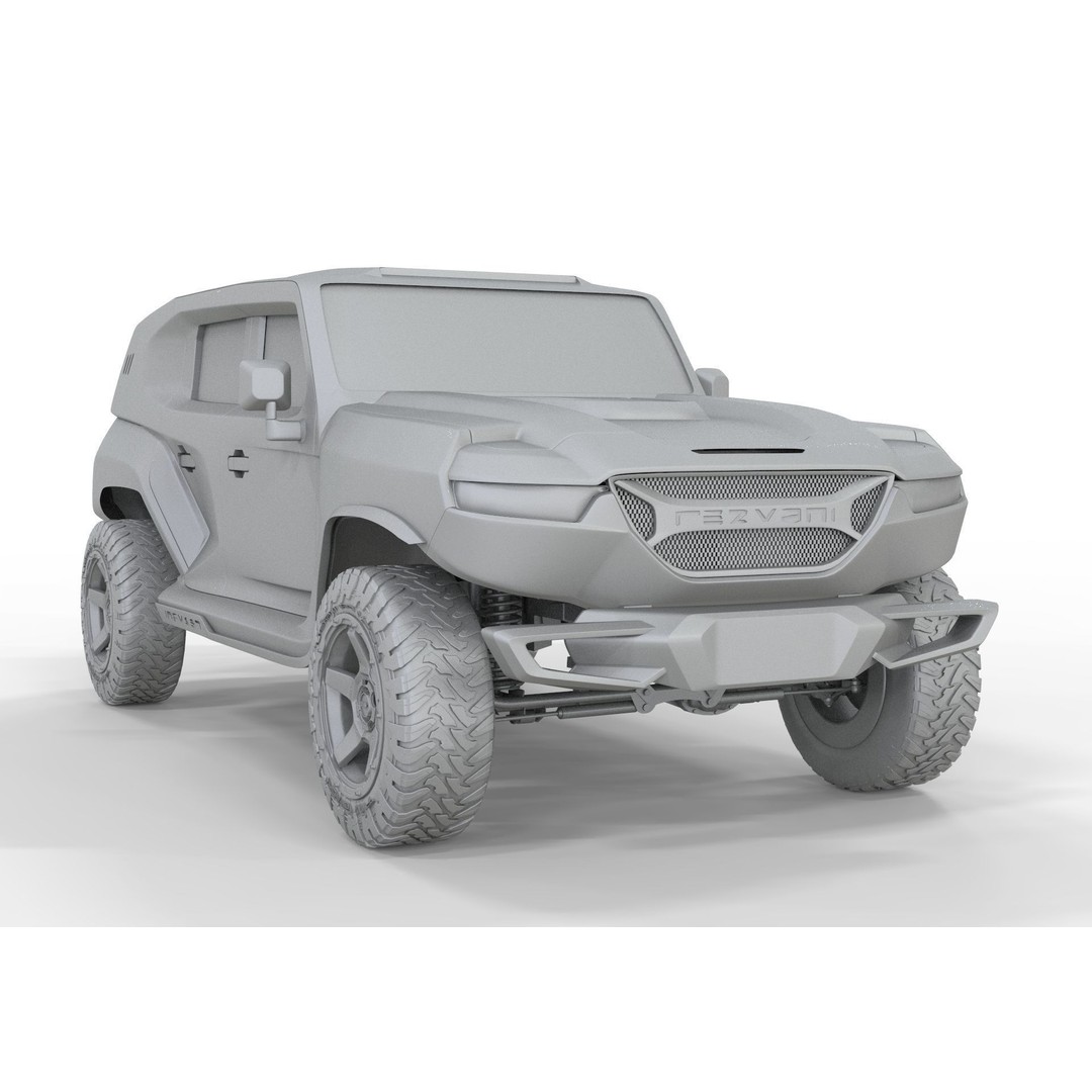 2020 Rezvani Tank X 3D Model – High Poly Offroad SUV, FBX, Blender