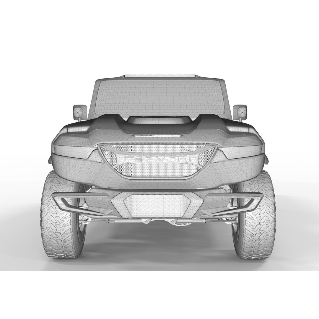 2020 Rezvani Tank X 3D Model – High Poly Offroad SUV, FBX, Blender - View 10