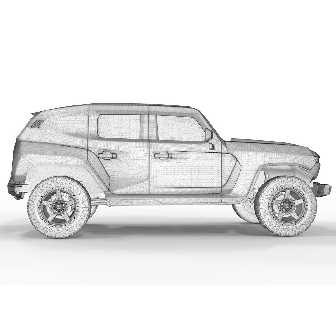 2020 Rezvani Tank X 3D Model – High Poly Offroad SUV, FBX, Blender - View 11