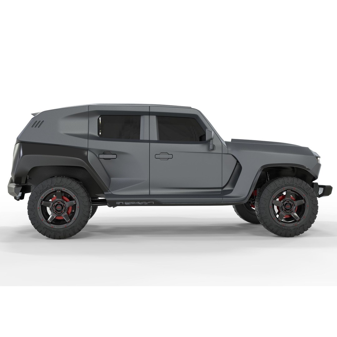2020 Rezvani Tank X 3D Model – High Poly Offroad SUV, FBX, Blender - View 3