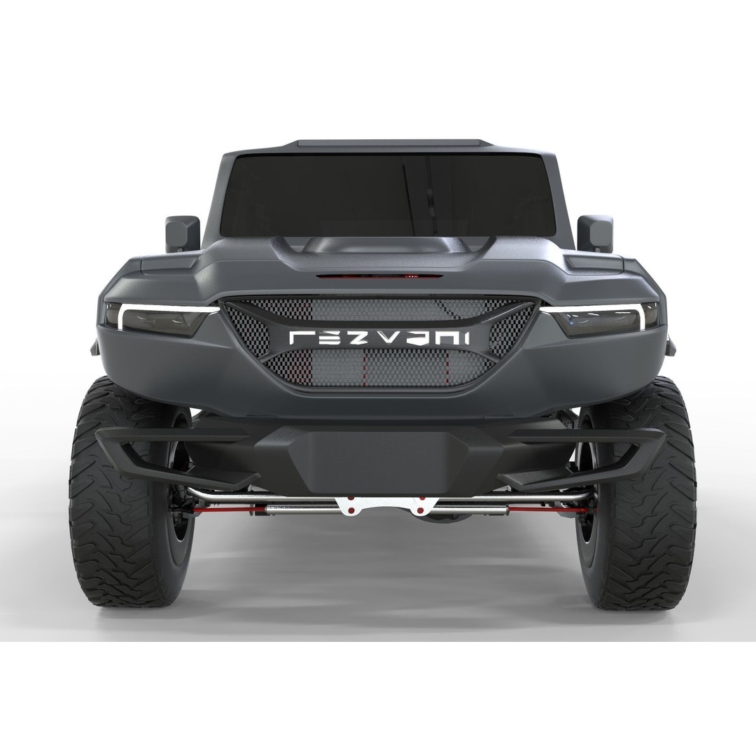 2020 Rezvani Tank X 3D Model – High Poly Offroad SUV, FBX, Blender - View 6