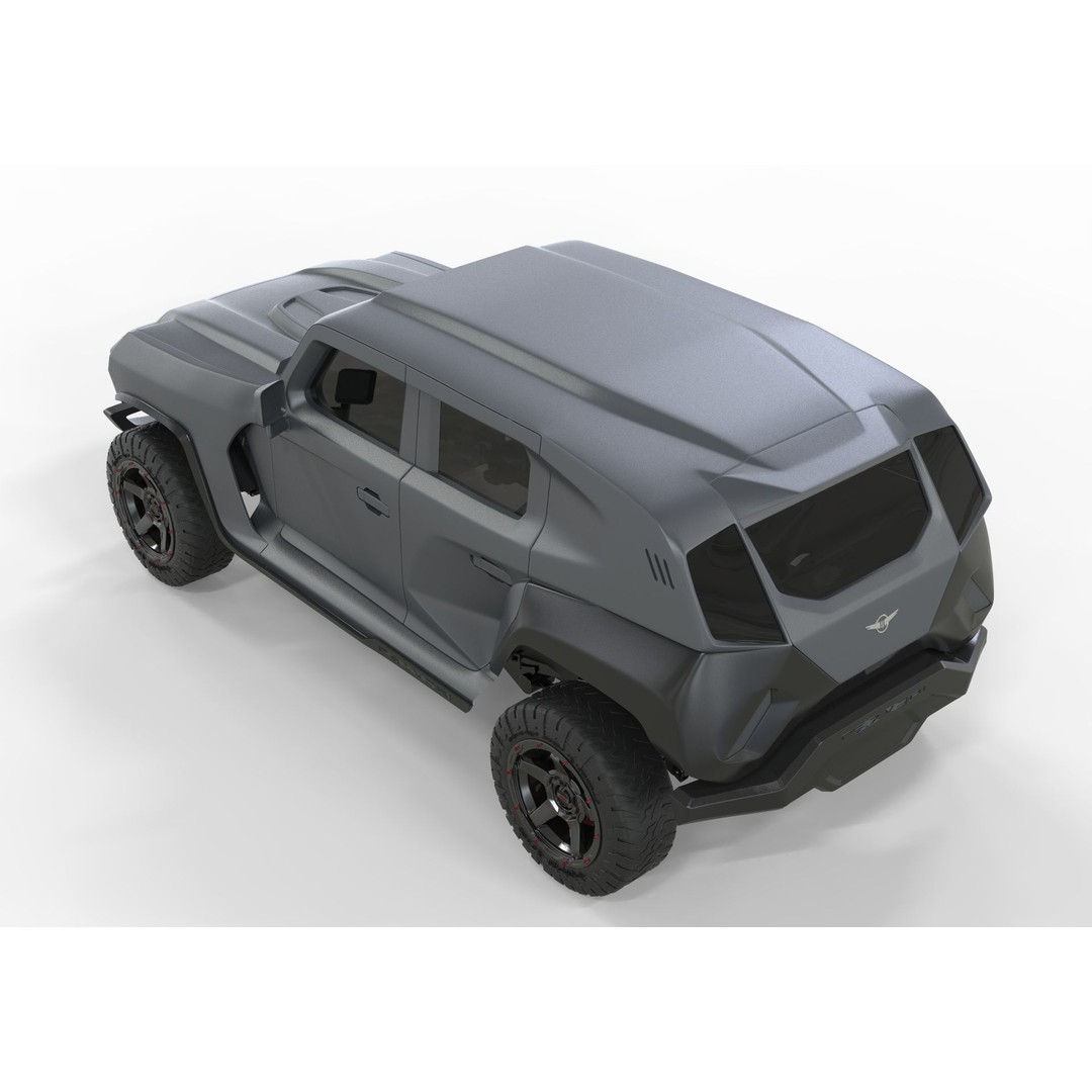 2020 Rezvani Tank X 3D Model – High Poly Offroad SUV, FBX, Blender - View 7