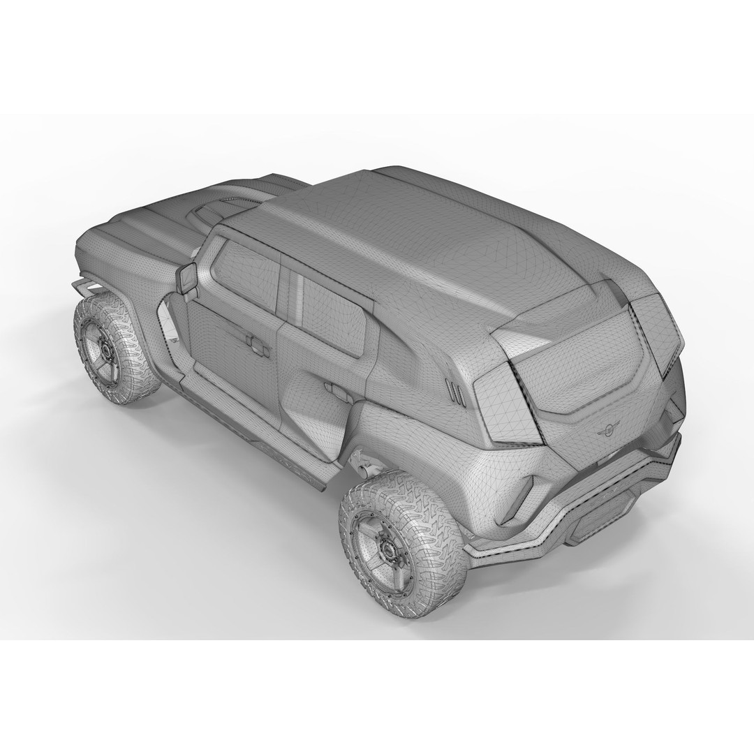 2020 Rezvani Tank X 3D Model – High Poly Offroad SUV, FBX, Blender - View 8