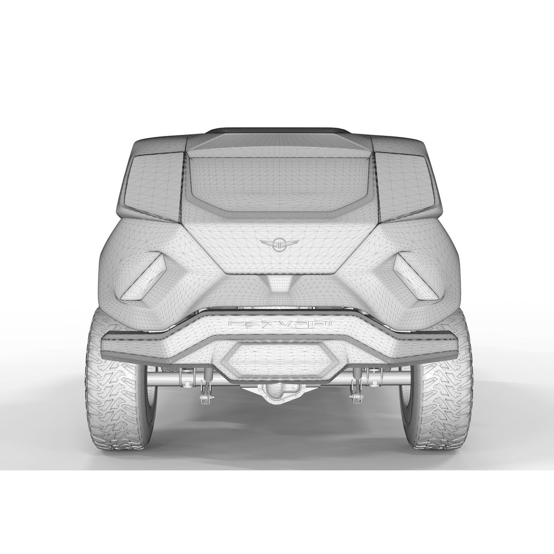 2020 Rezvani Tank X 3D Model – High Poly Offroad SUV, FBX, Blender - View 9