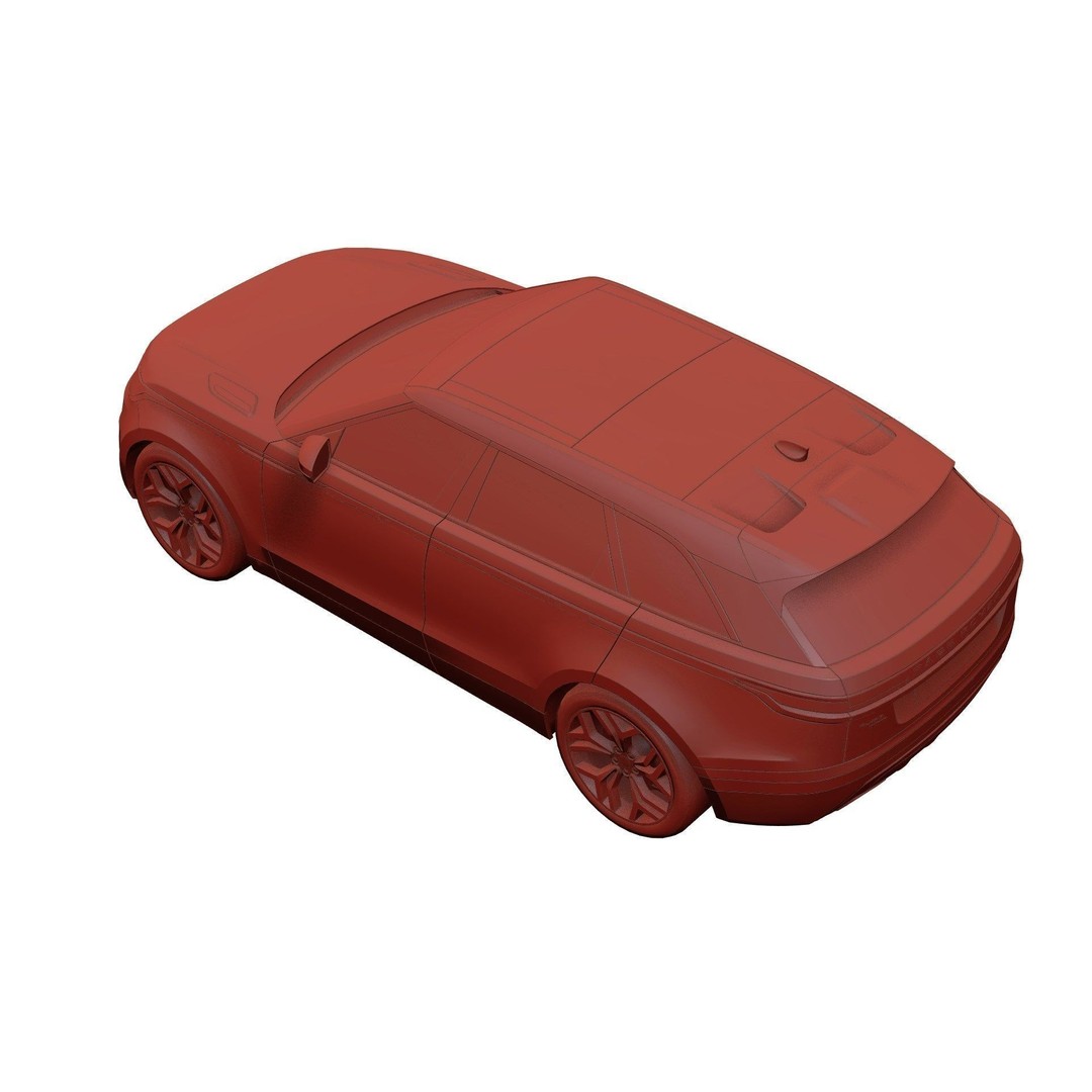 Luxury SUV 3D Model – Unbranded Mid Poly Vehicle for Visualization - View 11