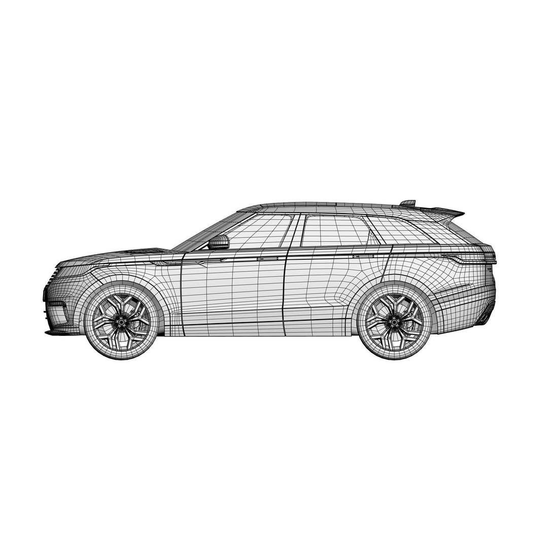 Luxury SUV 3D Model – Unbranded Mid Poly Vehicle for Visualization - View 13
