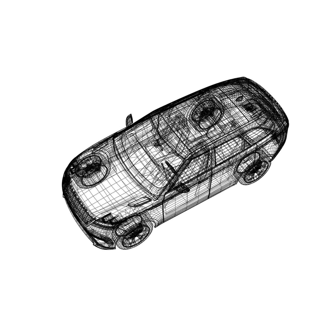 Luxury SUV 3D Model – Unbranded Mid Poly Vehicle for Visualization - View 8